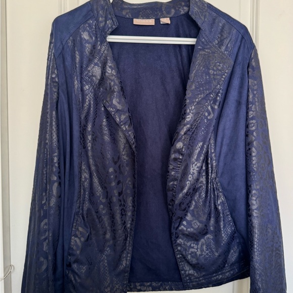 Chicos Elegant Blue Women's Jacket - Picture 1 of 5